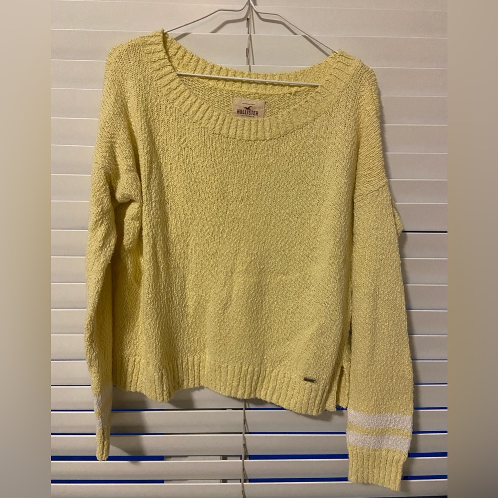 Yellow knit sweater